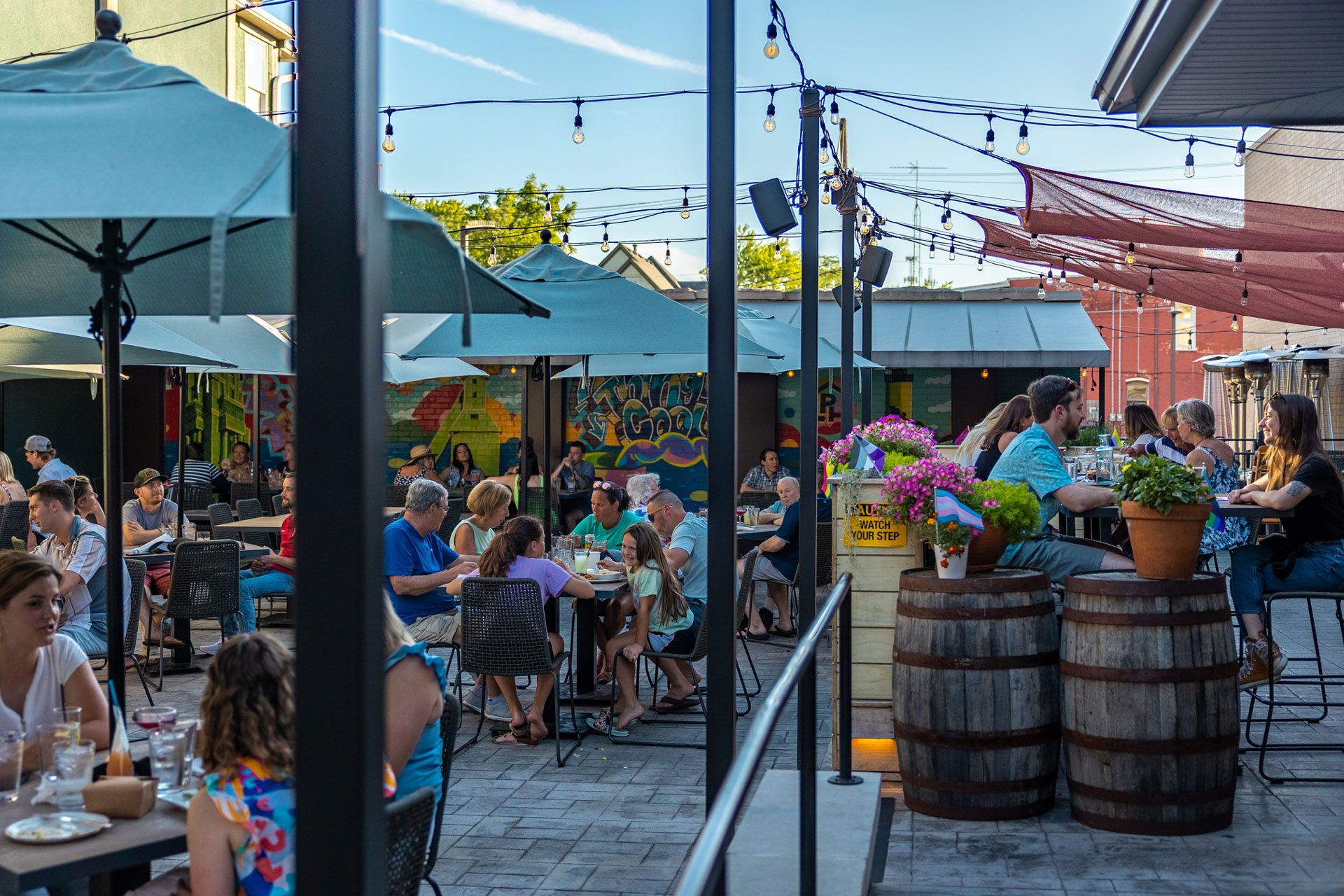 Leeds Public House outdoor patio